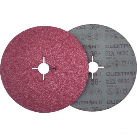 Disque fibre 3M™ Cubitron™ II 982C, 127 mm x 22 mm, 36+