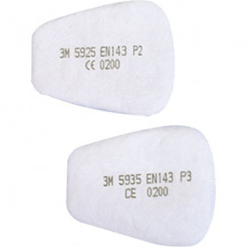 Filtre antipoussières pour utilisation avec ou sans les filtres antigaz pour 6500-6800