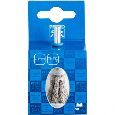 Brosses pinceau sur tige, torsadées POS PBG Inox