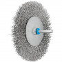 Brosses plates sur tige non torsadées POS RBU Inox