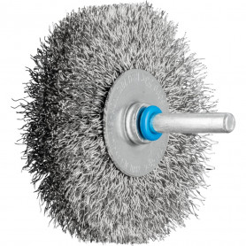 Brosses plates sur tige non torsadées POS RBU Inox