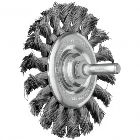 Brosses plates sur tige, torsadées POS RBG Acier