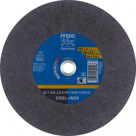 Disques à tronçonner CHOPSAW 80 T 350-2,8 K PSF CHOP STEELOX/25,4