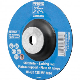 Plateaux-supports pour disques fibres résistant aux températures élevées HT-GT 125 MF M14