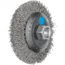 Brosses coniques à filetage, non torsadées POS KBU 10010/M14 INOX 0,35