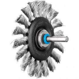 Brosses plates sur tige, torsadées POS RBG 7006/6 INOX 0,35