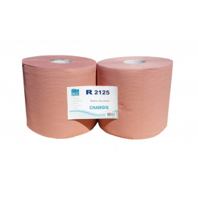 Lot 2 Bobines Ouate Chamois Gaufré