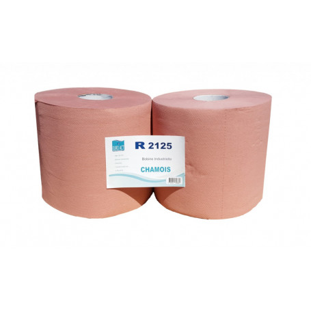 Lot 2 Bobines Ouate Chamois Gaufré