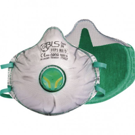 MASQUE JETABLE FFP3 R D COQUE VALVE ZERO 030 - Boîte de 10