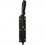 Verrou carré crosse forgée rustique - Long. 400 mm - ø 14 MM (2 couleurs)