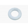 RONDELLE PLATE LARGE ACIER ZINGUE BLANC