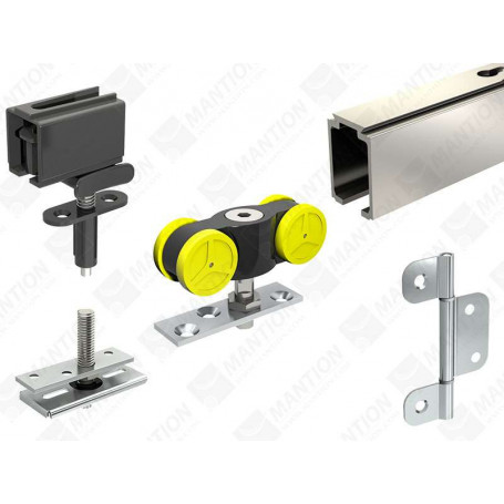 Système porte pliante 4 panneaux