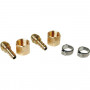 Kit 2 Raccords tétine + 2 colliers