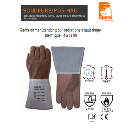 GANT SOUDEUR MAG/CUT FL/CR HT