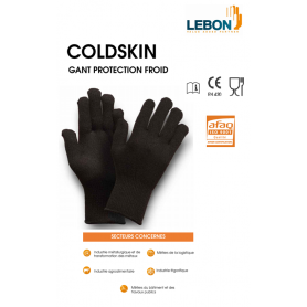 GANT COLDSKIN TRICOTE JAUJE 13 SANS COUTURE T UNIQUE  COLORIS NOIR