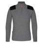 PULL COL MONTANT COMBAT 100% ACRYLIQUE Gris clair