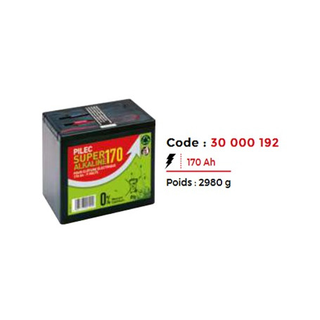 PILE ALCALINE 170 Ah 1300Wh 9V
