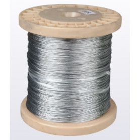 CABLE ACIER GALVANISE(BOBINE DE 500M)