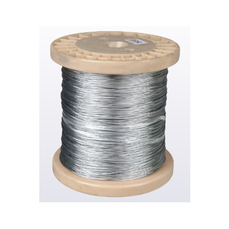 CABLE ACIER GALVANISE(BOBINE DE 500M)