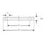 PLE16 - Bride pleine PN16, type 05A : sans portée de joint