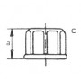 300 - Bouchon femelle hexagonal (filetage BSP) Finition noire