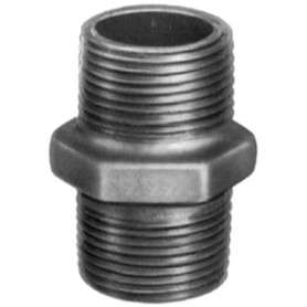 280 - Mamelon égal mâle à filetage droite/droite (filetage BSP) Finition galvanisée