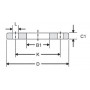 PLA10 - Bride plate PN10 à souder, type 01A Finition noire