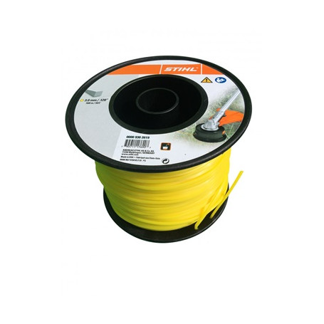 FIL NYLON CARRE JAUNE  3,0MMX162M