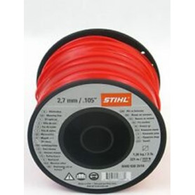 FIL NYLON CARRE ROUGE  2.7MMX208M