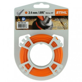 FIL NYLON ORANGE 2.4 MM X 14.6 M (ROULEAU)