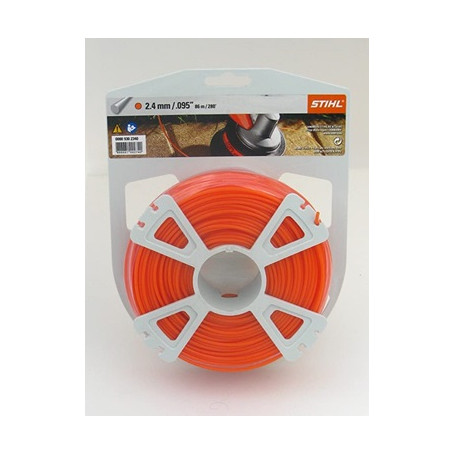 FIL NYLON ORANGE 2,4 MM X 86 M (ROULEAU)