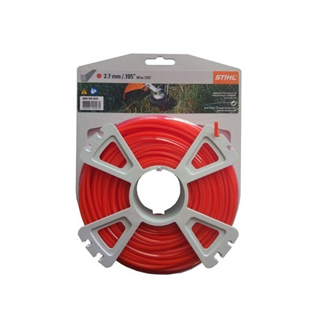 FIL NYLON ROUGE  2,7 MM X 65 M (ROULEAU)