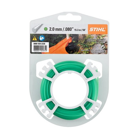 FIL NYLON VERT 2,0 MM X 15.3 M (ROULEAU)