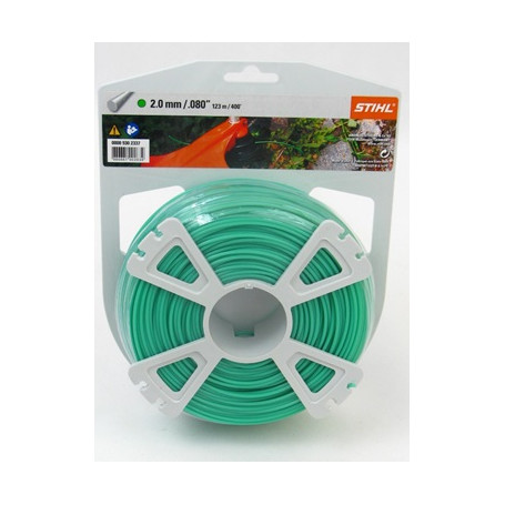FIL NYLON VERT 2,0 MM X 123M (ROULEAU)