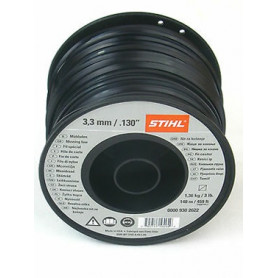 FIL NYLON CARRE NOIR 3,3MM X 137 M