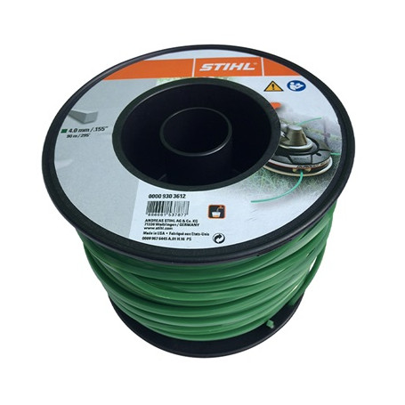 FIL NYLON CARRE VERT 4 MM X 90 M