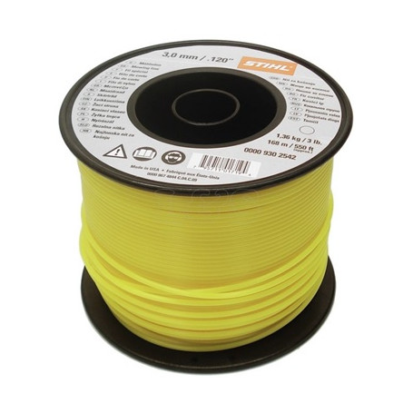 FIL NYLON JAUNE  3,0 mm 162 ML
