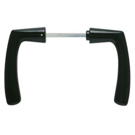 Béquille double Portalis Noire Polybloc
