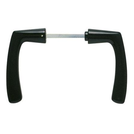 Béquille double Portalis Noire Polybloc