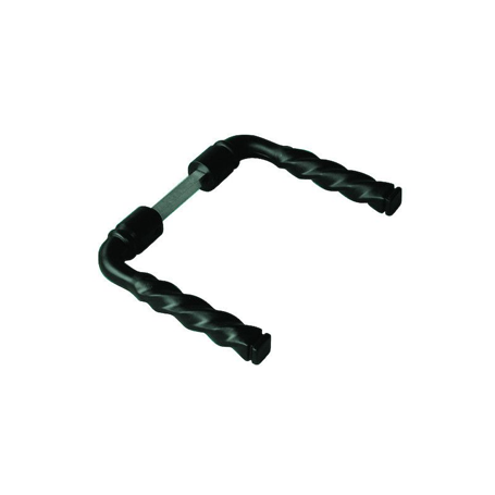 Béquille double torsadée Noire
