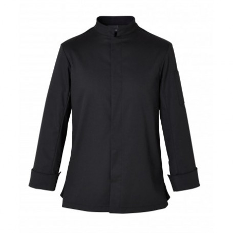 VESTE CUISINE HOMME ZEF Noir - Manches longues