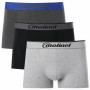 LOT DE 3 BOXERS HOMME (Noir-Gris moyen-Gris clair)