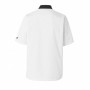 VESTE CUISINE HOMME AJIK Blanc/ Noir - Manches courtes