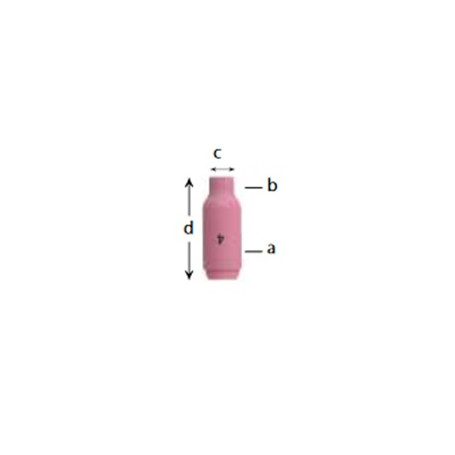 BUSE GAZ CERAMIQUE TIG N° 12  D. 19.0 (PACK DE 10 Pces)