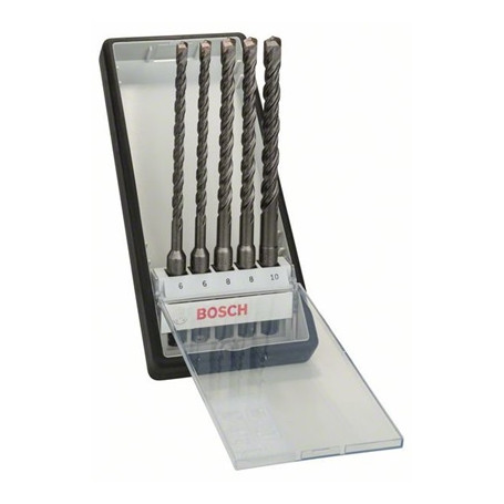 Coffret 5 forets pour perforateur SDS plus-5 Robust Line, 6 - 10 mm
