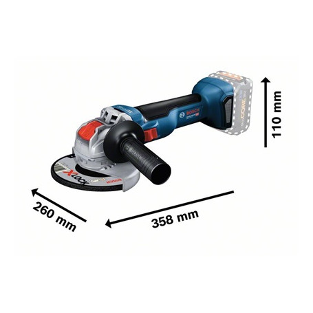 MEULEUSE ANGULAIRE D.125 GWX 18-10 SOLO EN COFFRET L-BOXX