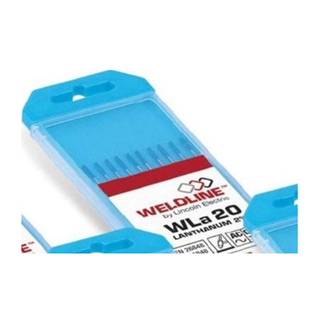 ELECTRODE TUNGSTENE L2% WLA 20 D2.4 x 175MM (BOITE DE 10)