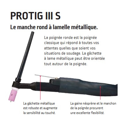 TORCHE TIG PROTIG III 10W REFROIDIE A L'EAU (RL C5B/S) 8m