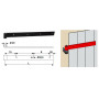 PENTURE DROITE 50X8 D.20 - 2 longueurs