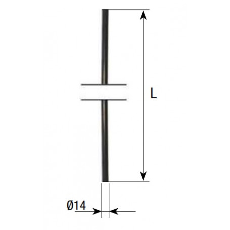 Tige rainurée pour espagnolette Tubrain® (2 dimensions)